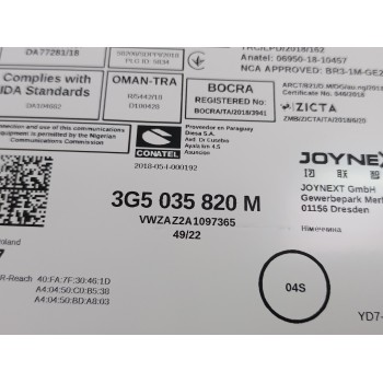 Recambio de modulo electronico para volkswagen t-cross advance referencia OEM IAM 3G5035820M  