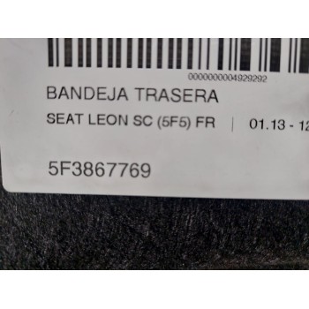 Recambio de bandeja trasera para seat leon sc (5f5) 1.4 16v tsi referencia OEM IAM 5F3867769  