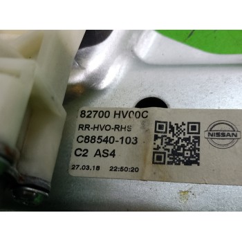 Recambio de elevalunas trasero derecho para nissan qashqai (j11) acenta referencia OEM IAM C88540103  