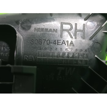 Recambio de maneta interior trasera derecha para nissan qashqai (j11) acenta referencia OEM IAM 806704EA1A  
