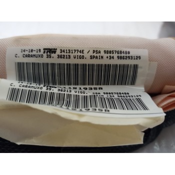 Recambio de airbag cortina delantero izquierdo para peugeot 308 active referencia OEM IAM 9805768480  