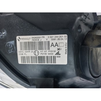 Recambio de faro izquierdo para renault megane iii berlina 5 p dynamique referencia OEM IAM 260600017R  