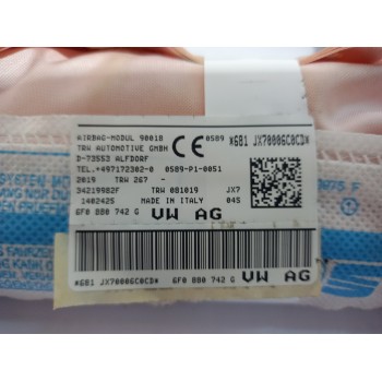 Recambio de airbag cortina delantero derecho para seat ibiza (kj1) style referencia OEM IAM 6F0880742G  