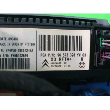 Recambio de mando climatizador para citroën c5 berlina attraction referencia OEM IAM 96573328  