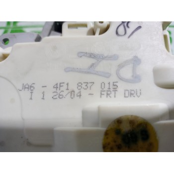 Recambio de cerradura puerta delantera izquierda para audi a6 berlina (4f2) 2.4 referencia OEM IAM 4F1837015  