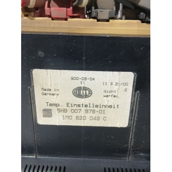 Recambio de mando calefaccion / aire acondicionado para seat leon (1m1) 1.9 tdi referencia OEM IAM 1M0820043C  