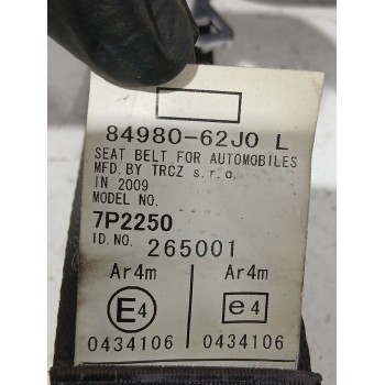 Recambio de cinturon seguridad trasero izquierdo para suzuki swift iii (mz, ez) 1.3 (rs 413) referencia OEM IAM 8498062J0  