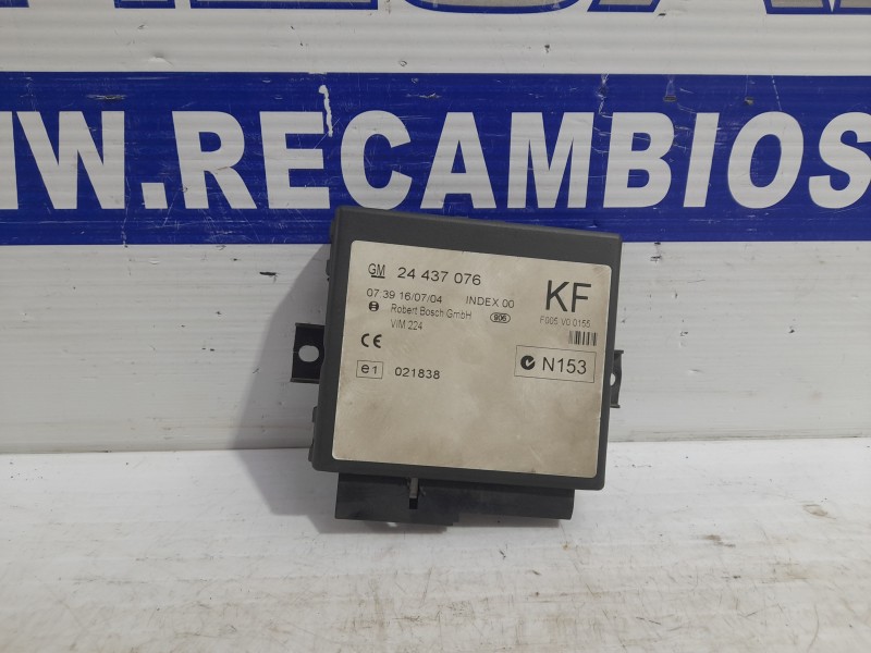 Recambio de centralita cierre para opel zafira a elegance referencia OEM IAM 24437076  