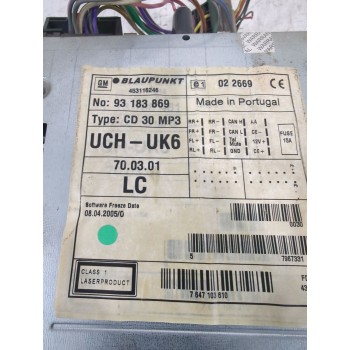 Recambio de sistema audio / radio cd para opel astra h gtc (a04) 1.7 cdti (l08) referencia OEM IAM 453116246  