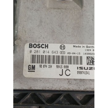 Recambio de centralita motor uce para opel astra h sedán (a04) 1.7 cdti (l69) referencia OEM IAM 0281014643  