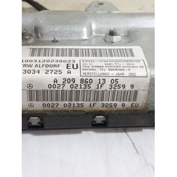 Recambio de airbag delantero izquierdo para mercedes-benz clk (c209) clk 240 (209.361) referencia OEM IAM A2098601305  