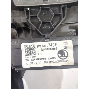 Recambio de cuadro instrumentos para skoda fabia iii station wagon (nj5) 1.0 tsi referencia OEM IAM 6V0920740E / 40650332  