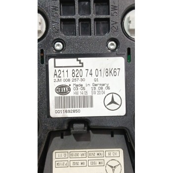 Recambio de luz interior para mercedes-benz clase e (w211) e 280 cdi (211.020) referencia OEM IAM A2118207401  