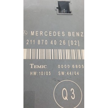 Recambio de modulo electronico para mercedes-benz clase e (w211) e 280 cdi (211.020) referencia OEM IAM 2118704026  