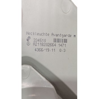 Recambio de piloto trasero derecho para mercedes-benz clase e (w211) e 280 cdi (211.020) referencia OEM IAM A2118202664  