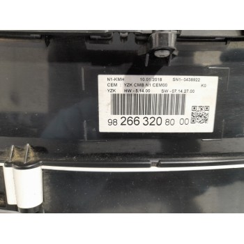 Recambio de cuadro instrumentos para peugeot expert furgón 1.6 blue-hdi fap referencia OEM IAM 9826632080  