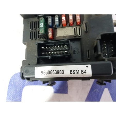 Recambio de caja reles / fusibles para peugeot 206 berlina 1.9 diesel referencia OEM IAM 9650663980  