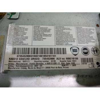 Recambio de airbag delantero izquierdo para fiat 500 cabrio (150) lounge referencia OEM IAM 735452886  