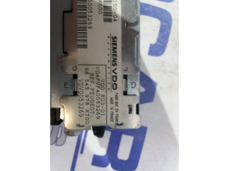 Recambio de sistema audio / radio cd para peugeot 206 berlina 1.9 diesel referencia OEM IAM 96545978  
