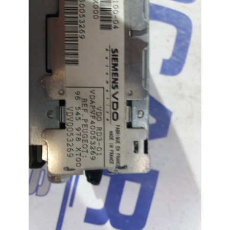 Recambio de sistema audio / radio cd para peugeot 206 berlina 1.9 diesel referencia OEM IAM 96545978  
