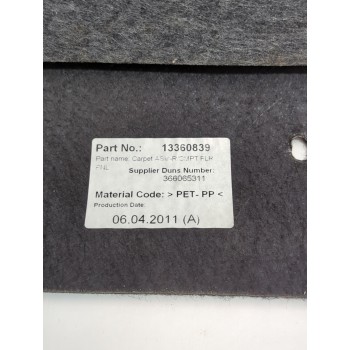 Recambio de suelo maletero para opel astra j sedán 1.7 cdti (69) referencia OEM IAM 13360839  