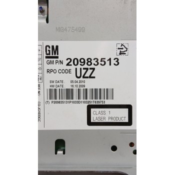 Recambio de sistema audio / radio cd para opel astra j sedán 1.7 cdti (69) referencia OEM IAM 20983513  