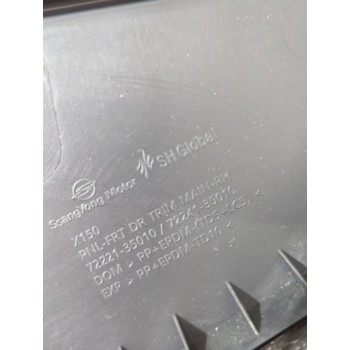 Recambio de guarnecido puerta delantera derecha para ssangyong tivoli 1.5 referencia OEM IAM 7222135010/7224135010  