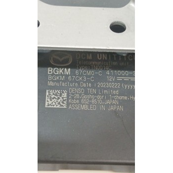 Recambio de modulo electronico para mazda 3 hatchback (bp) skyactiv-x m hybrid awd (bp2h) referencia OEM IAM BGKM67CM0  