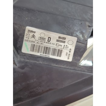 Recambio de faro derecho para peugeot partner furgoneta/monovolumen 1.6 hdi 90 referencia OEM IAM 9806306580  