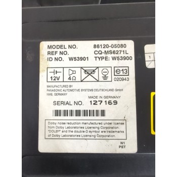 Recambio de sistema audio / radio cd para toyota avensis (_t25_) 1.8 (zzt251_) referencia OEM IAM 8612005080  
