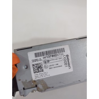 Recambio de sistema audio / radio cd para peugeot partner furgoneta/monovolumen 1.6 hdi 90 referencia OEM IAM 98137862XT00  