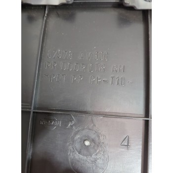 Recambio de guarnecido puerta trasera derecha para nissan primera hatchback (p12) 1.6 referencia OEM IAM 82978AV600  