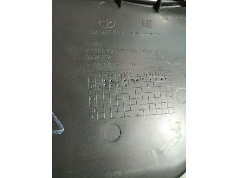 Recambio de guarnecido puerta trasera derecha para chevrolet captiva (c100, c140) 2.0 d referencia OEM IAM 96630802  