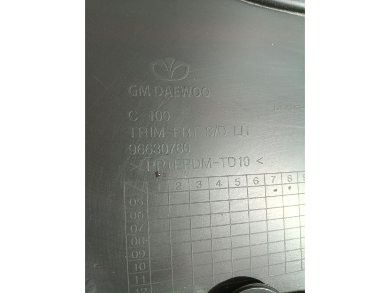 Recambio de guarnecido puerta delantera izquierda para chevrolet captiva (c100, c140) 2.0 d referencia OEM IAM 96630760  