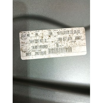 Recambio de puerta trasera izquierda para volkswagen golf v (1k1) 1.9 tdi referencia OEM IAM 1K6833311  
