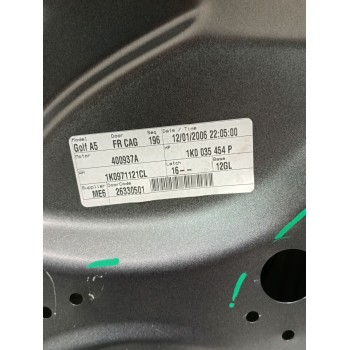Recambio de puerta delantera derecha para volkswagen golf v (1k1) 1.9 tdi referencia OEM IAM 1K4831312  
