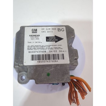 Recambio de centralita airbag para opel zafira a monospace (t98) 2.0 dti 16v (f75) referencia OEM IAM 09229303  