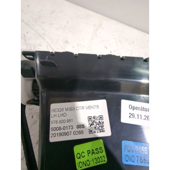 Recambio de rejilla aireadora para seat referencia OEM IAM 576820951  