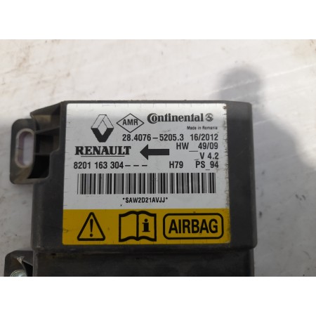 Recambio de centralita airbag para dacia duster referencia OEM IAM 8201163304  
