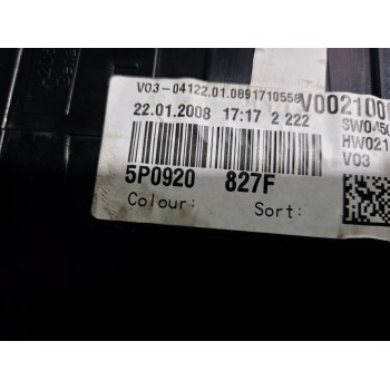 Recambio de cuadro instrumentos para seat altea xl (5p5) 1.9 tdi referencia OEM IAM 5P0920827F  