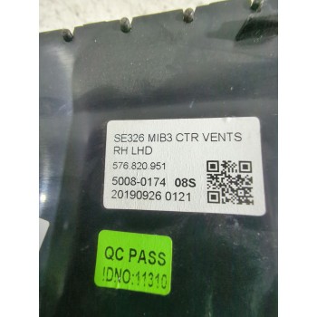 Recambio de rejilla aireadora para seat referencia OEM IAM 576820951  