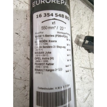 Recambio de escobilla limpia para dacia referencia OEM IAM 1635454880  