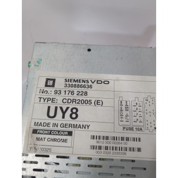 Recambio de sistema audio / radio cd para opel referencia OEM IAM 93176228  
