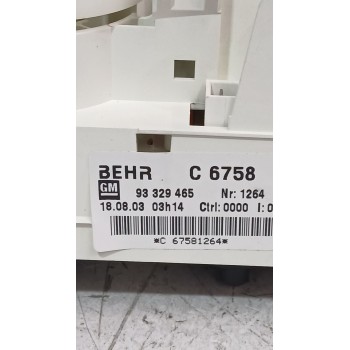 Recambio de mando calefaccion / aire acondicionado para opel referencia OEM IAM 93329465  