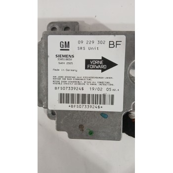 Recambio de centralita airbag para opel astra g hatchback (t98) 1.6 (f08, f48) referencia OEM IAM 09229302  