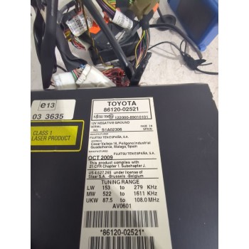 Recambio de sistema audio / radio cd para toyota auris (_e15_) 1.33 dual-vvti (nre150_) referencia OEM IAM 8612002521  