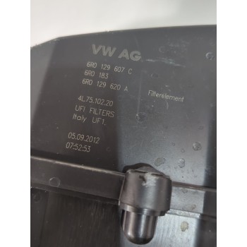 Recambio de caja filtro aire para seat toledo iv (kg3) 1.2 tsi referencia OEM IAM 6R0129607C/6R0129620A  