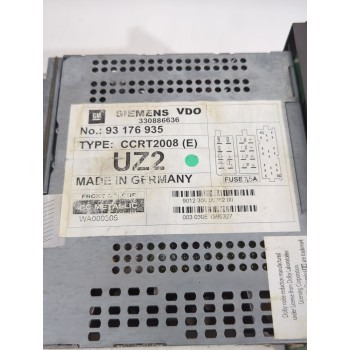 Recambio de sistema audio / radio cd para opel vectra c (z02) 2.2 dti 16v (f69) referencia OEM IAM 93176935  