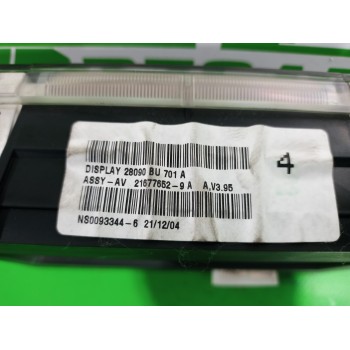 Recambio de pantalla multifuncion para nissan almera (n16/e) 1.5 dci turbodiesel cat referencia OEM IAM 28090BU701A  