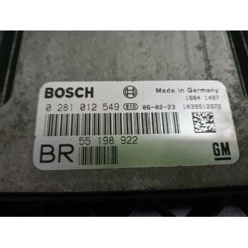 Recambio de centralita motor uce para opel zafira b cosmo referencia OEM IAM 55198922  